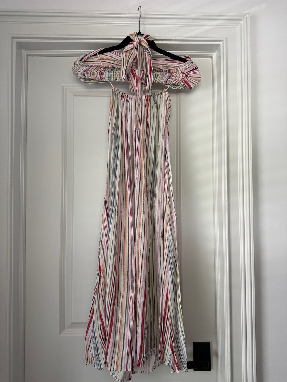 Elan Striped Halter Maxi Dress - Picture 2 of 6